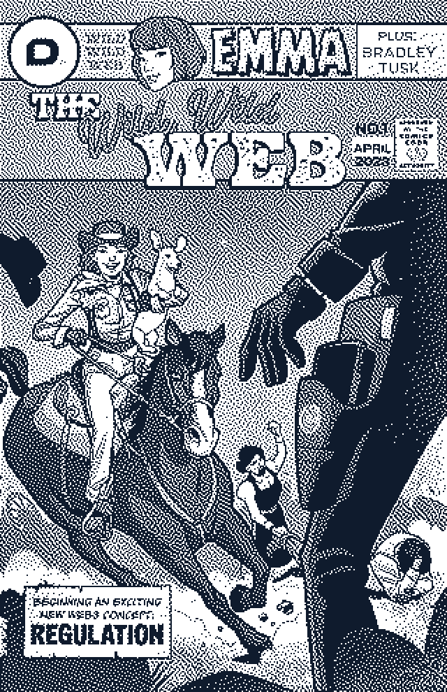 1-bit image: “The Wild, Wild Web”, issue 1, April 2023, for Dibbs.