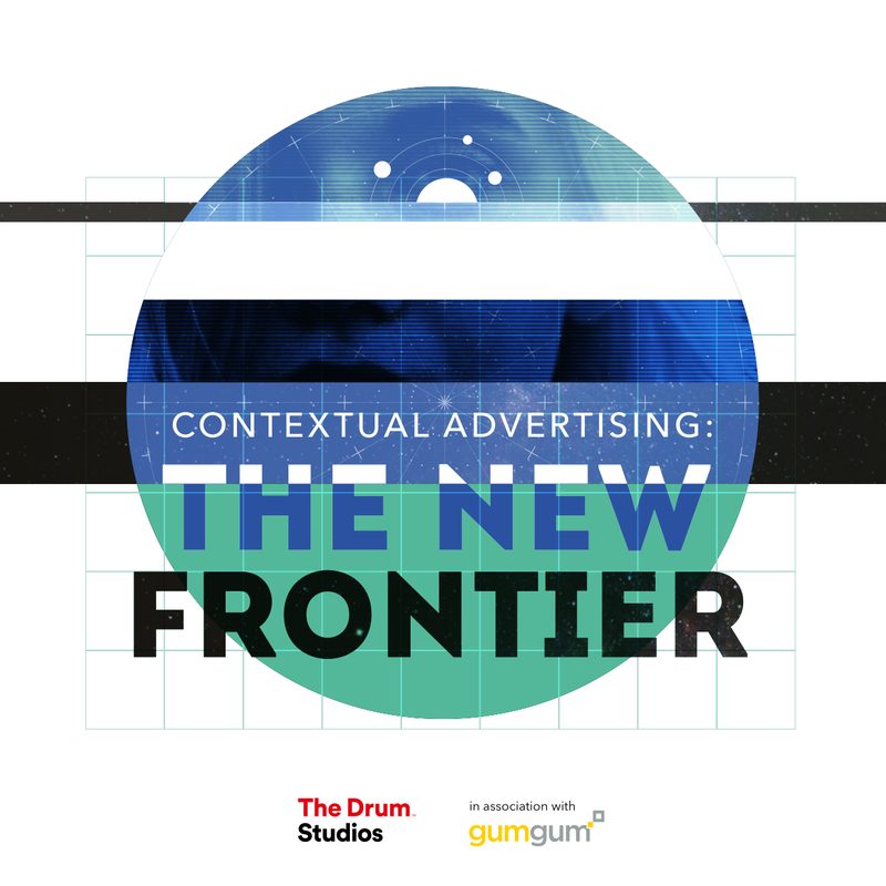 A white paper cover with a large blue planet behind the words Contextual Advertising: The New Frontier.
